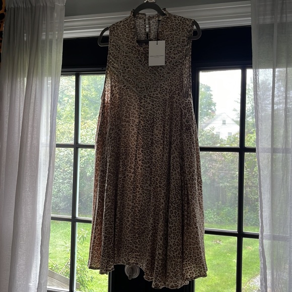 ❤️🐆NWT Spell & The Gypsy Frankie Tunic Sz L Leopard Print~🐆❤️ - Picture 2 of 15